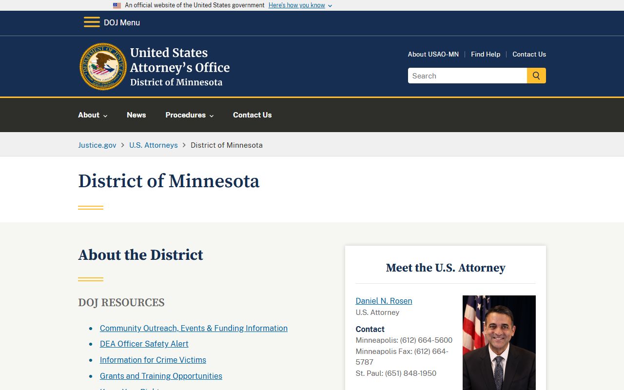 Mahnomen County arrest records federal charge source